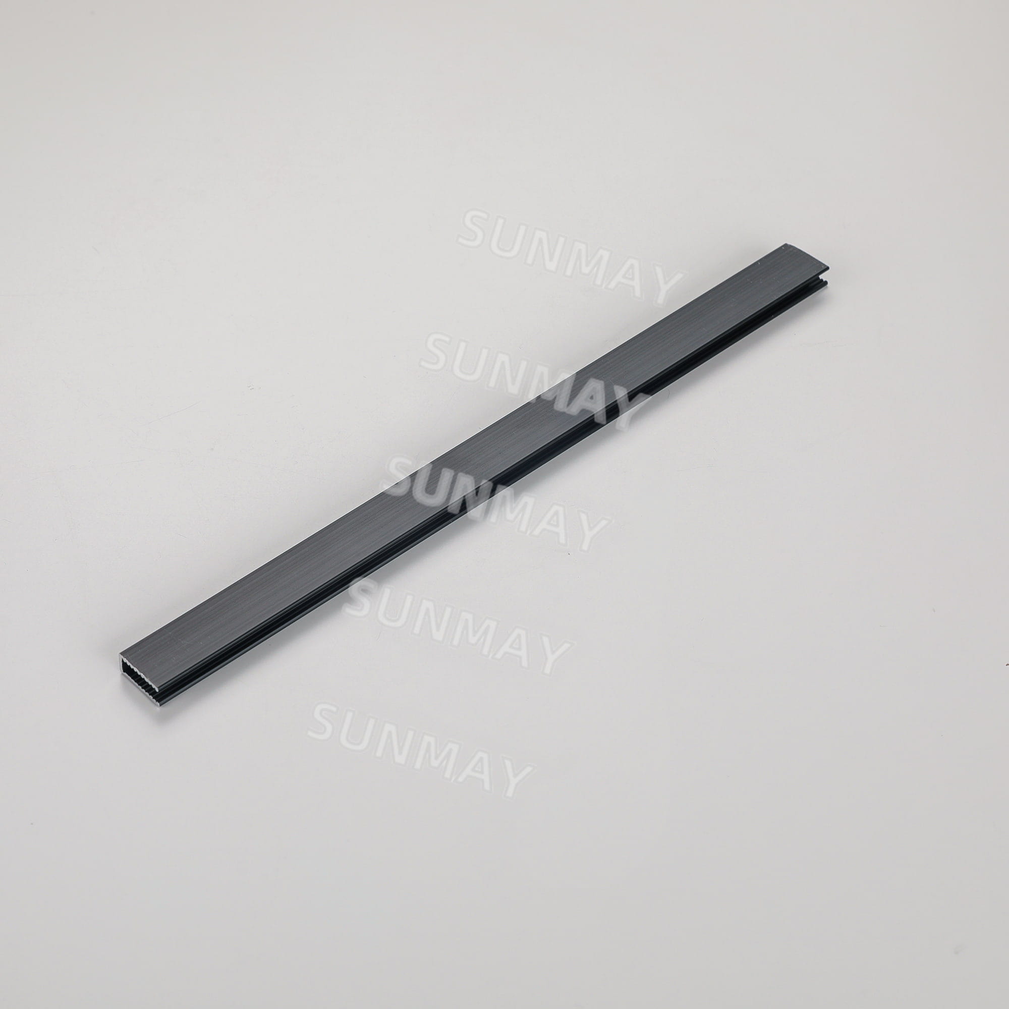 Black U-Channel Aluminium Extrusion